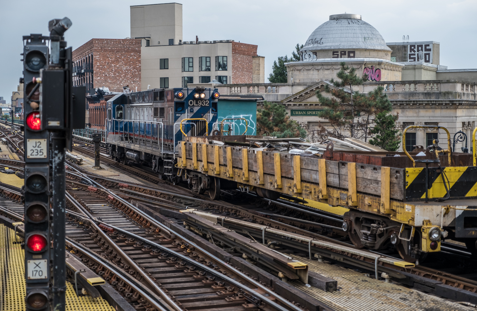 Arbeitszug in Brooklyn