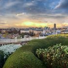 Arc de Triomphe - 180-Grad-Panorama im Sonnenaufgang