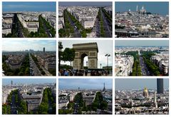 Arc de Triomphe - Blick auf Paris