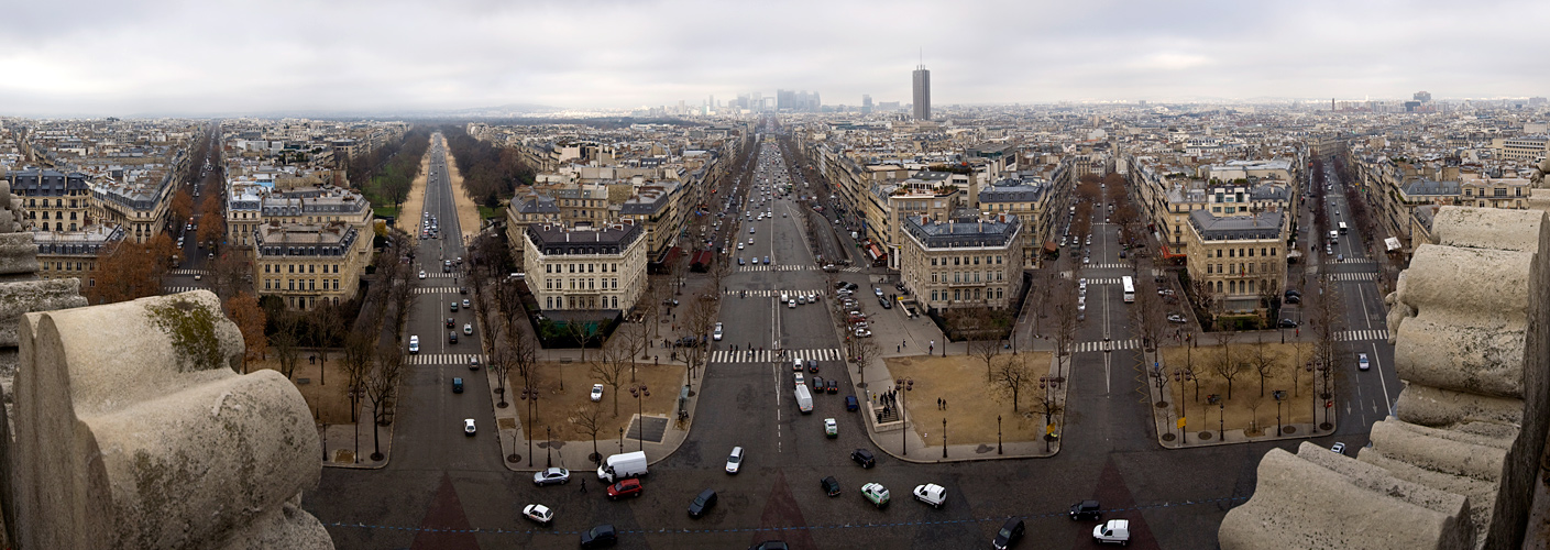 Arc de Triomphe - Pano nach Westen