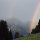 arc en ciel en montagne