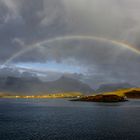 Arc en Ciel sur les îles Lofoten