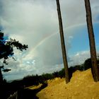 arc en ciel sur une plage de charente