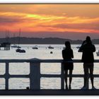 Arcachon Promenade - oder - Weiße Schuhe mit Sonnenuntergang