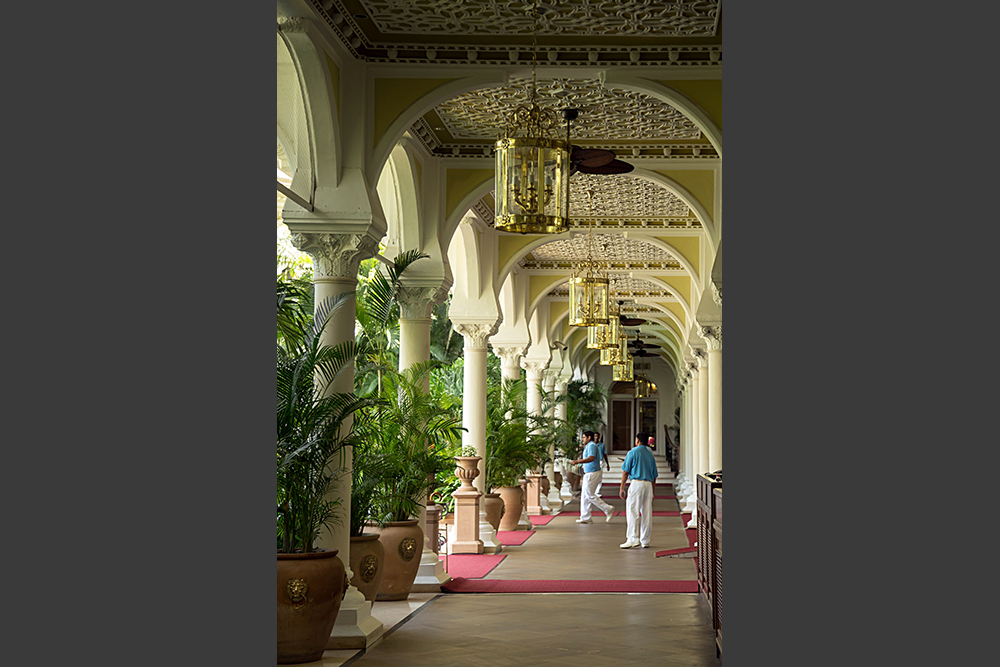 Arcades de l'Hôtel Taj Mahal à Bombay