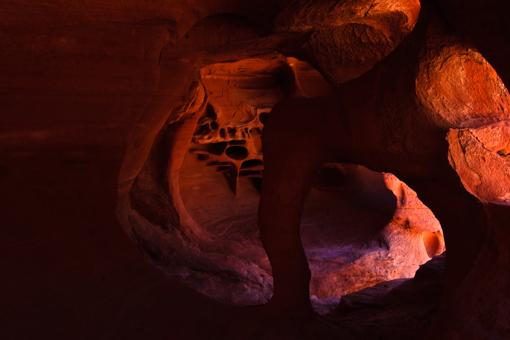 Arch in einer Höhle im Valley of Fire