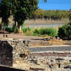 archäologische Ausgrabungsstätte des migdal eda, eines Turmes in Magdala am See Genezareth