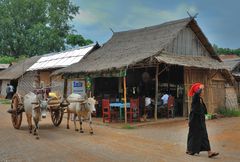 Archaic scene in Inn Dein at Inle Lake