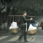 Archaischer Transport - China Sichuan Mystic Town
