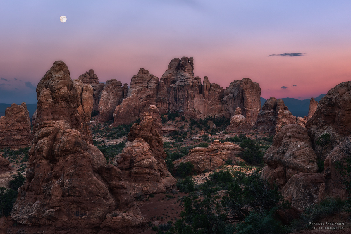 Arches at dusk