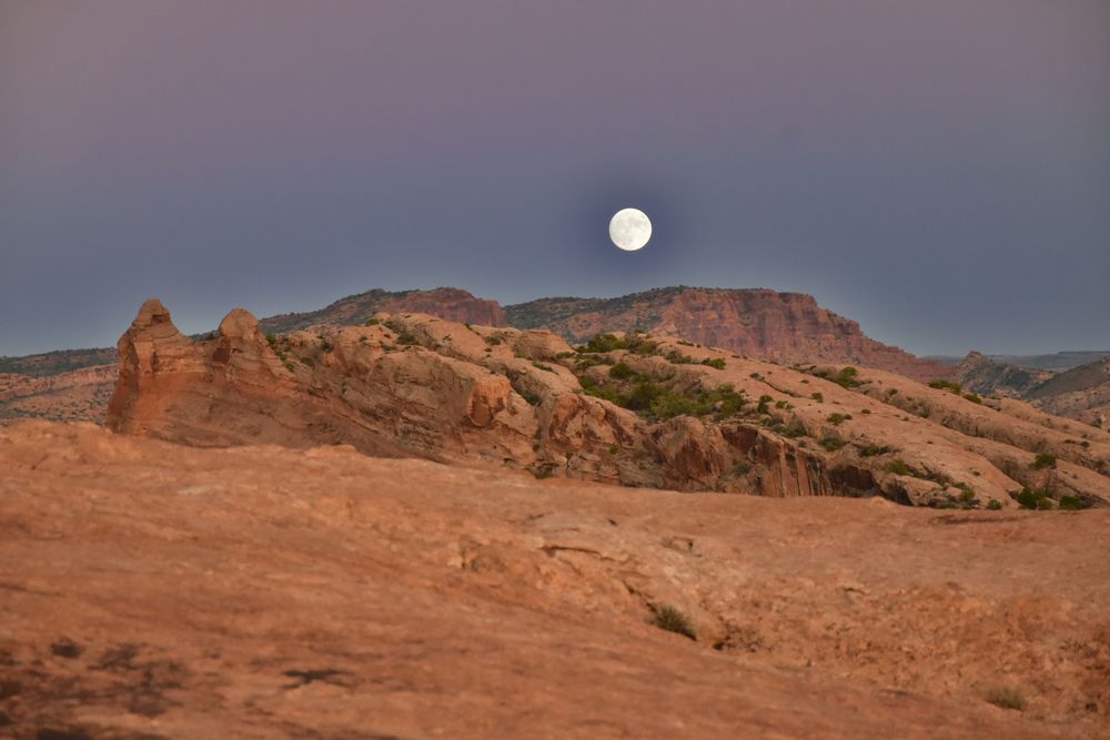 Arches National Park bei Vollmond