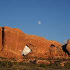 Arches National Park: Window at sunset