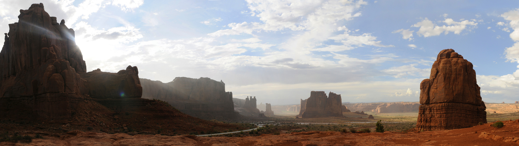 Arches Nationalpark, Utah, USA, kurz nach einem Gewitterregen