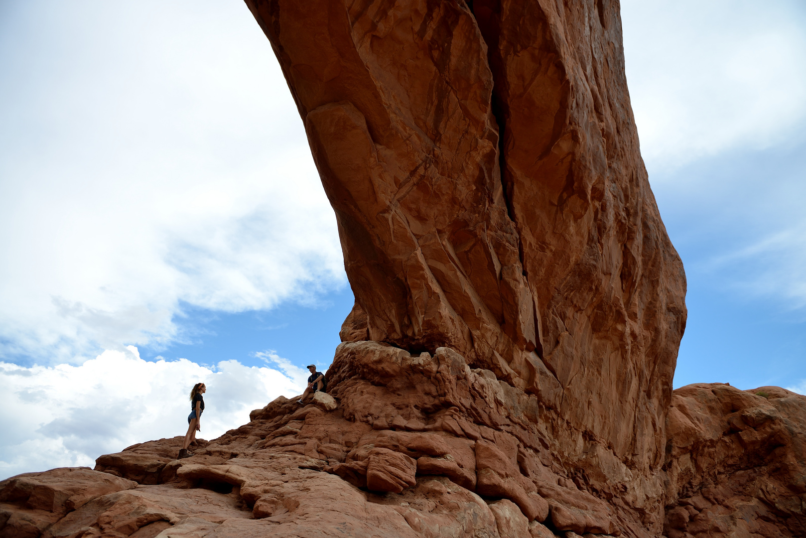 Arches NP: Am Fuß des Windows