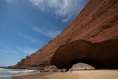 Arches on Legzira beach