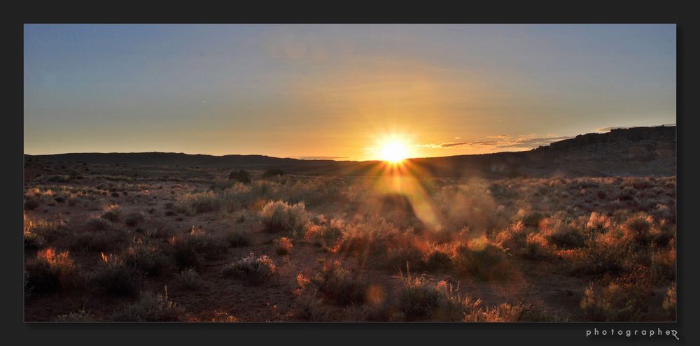 Arches sunset