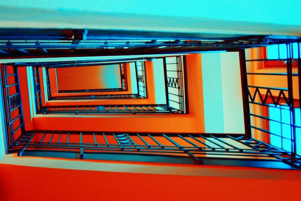 architektonisches Farbenspiel