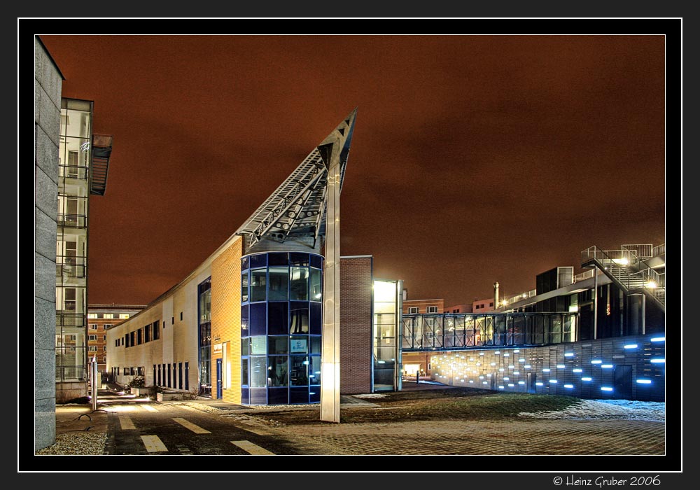 Architektur bei Nacht in Wien