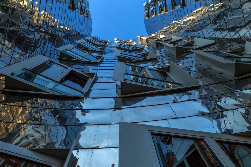 Architektur - Gehry-Bauten in Düsseldorf