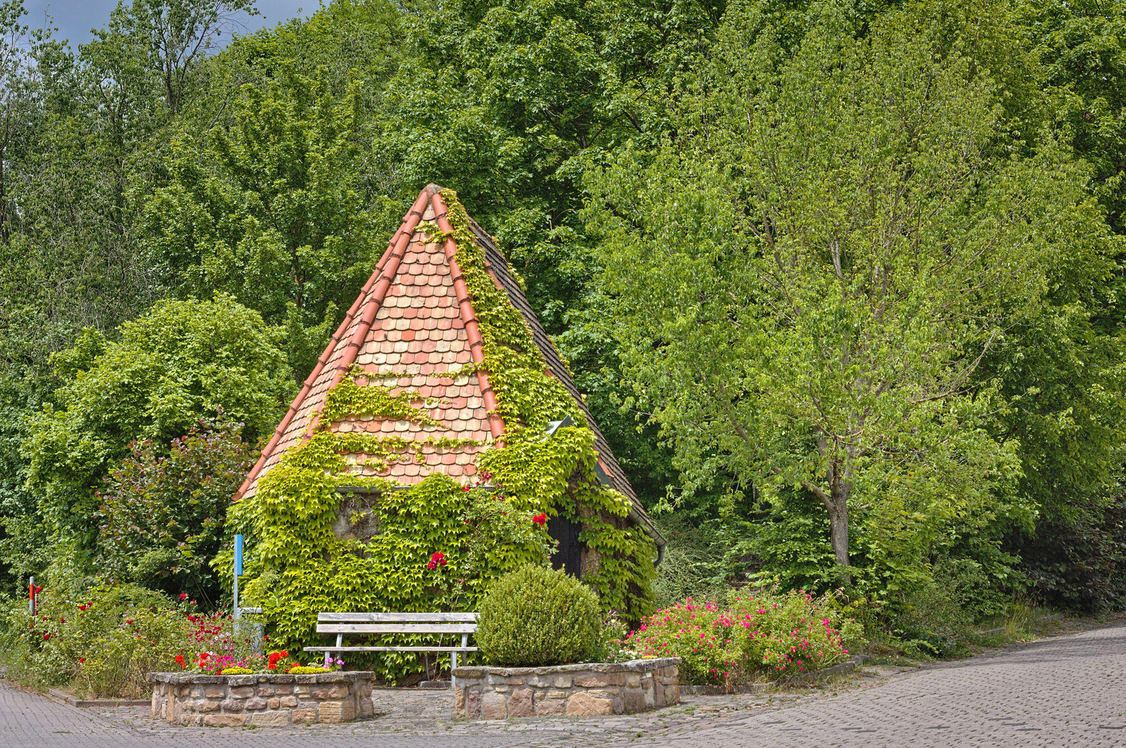 Architektur in dem Vorort Schafhausen