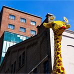 Architektur mit Giraffe