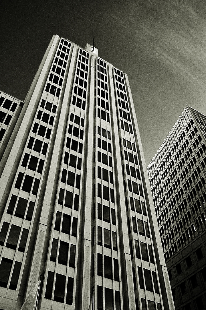 Architekturdetails am Potsdamer Platz