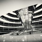 Architekturfotografie schwarzweiss: Berlin - Reichstagskuppel