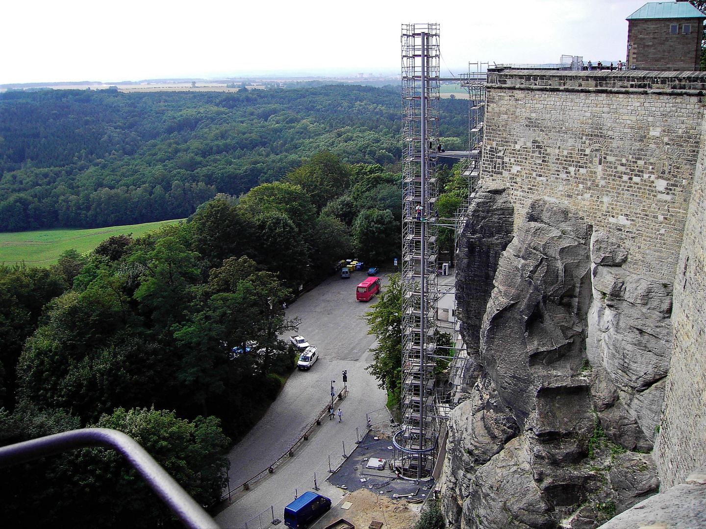 Archiv 17.08.2005 Blick von der Festung Königstein