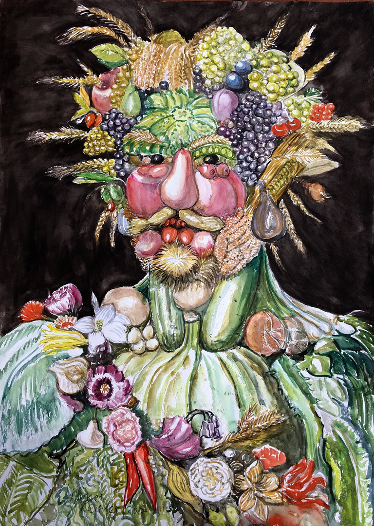 Arcimboldo 2 Foto & Bild | stillleben, kunst, aquarell Bilder auf