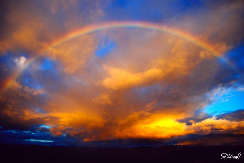 Arco Iris al Atardecer