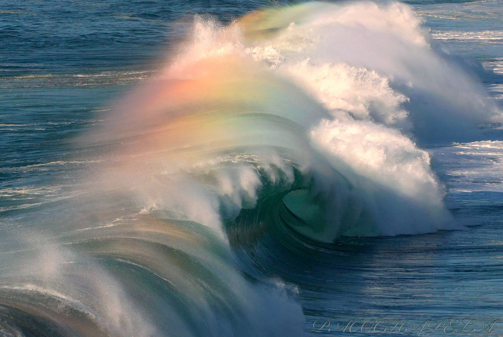 Arco iris en onda