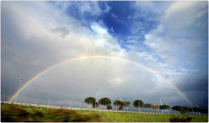 Arcobaleno a Roma