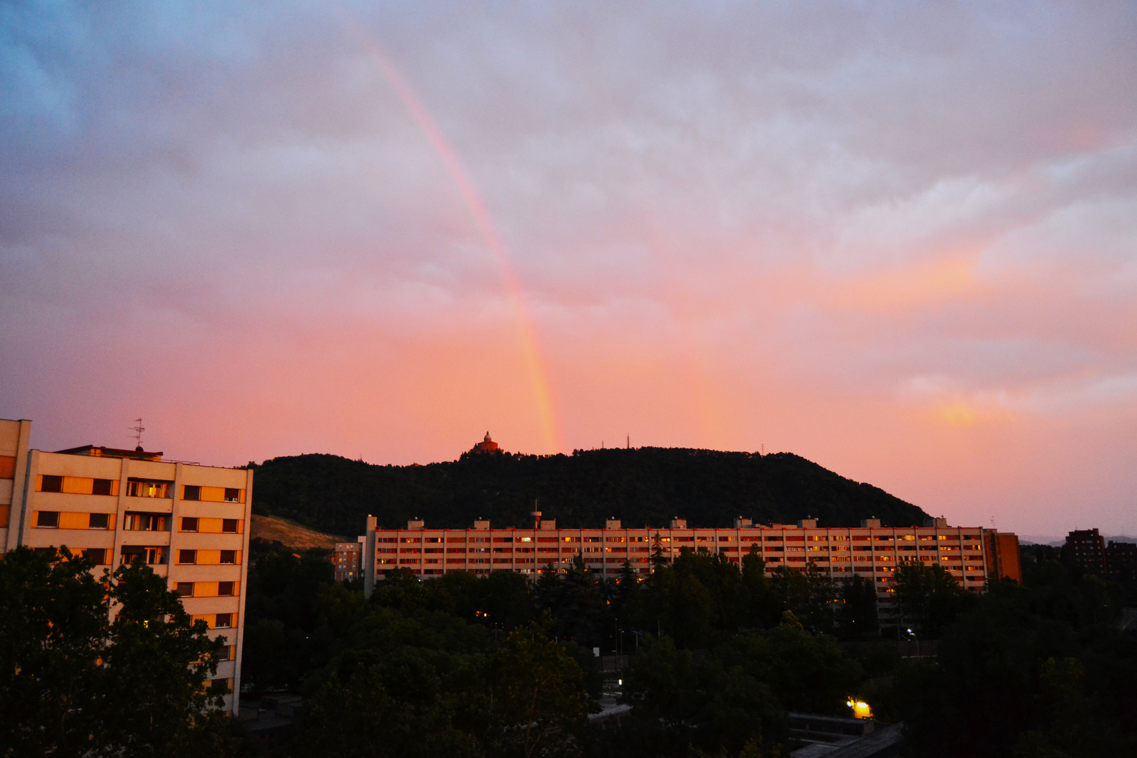 Arcobaleno a San Luca Bologna