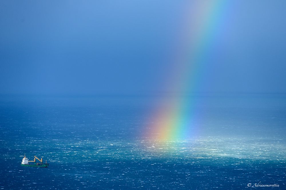 arcobaleno sul Golfo di Trieste