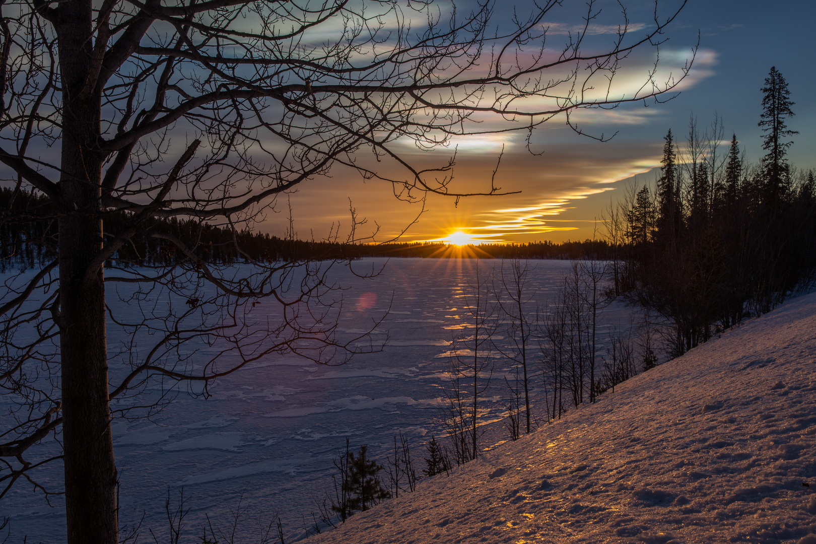 Arctic sunset