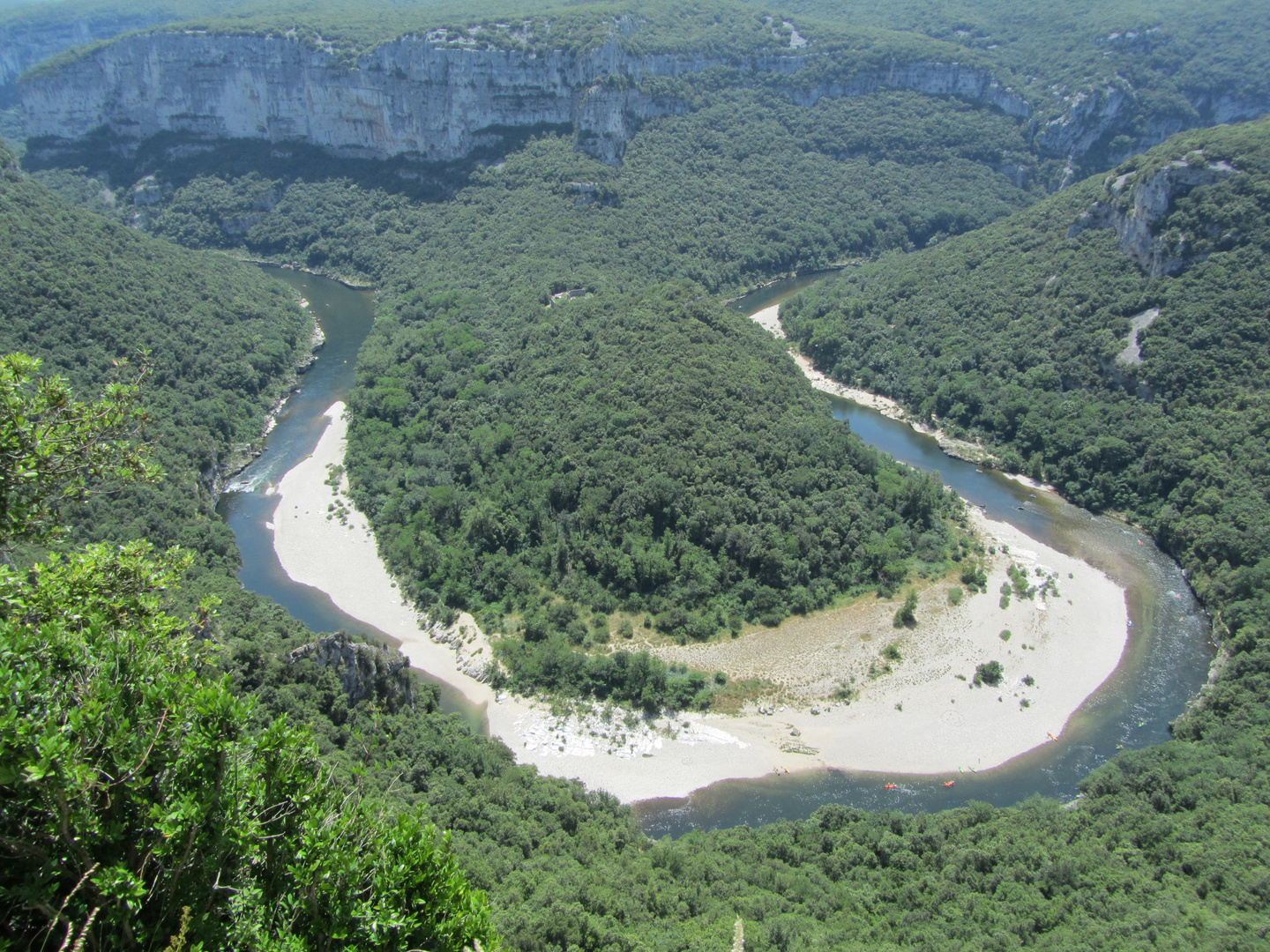 Ardèche, Ausblick vom Balcon des Templiers