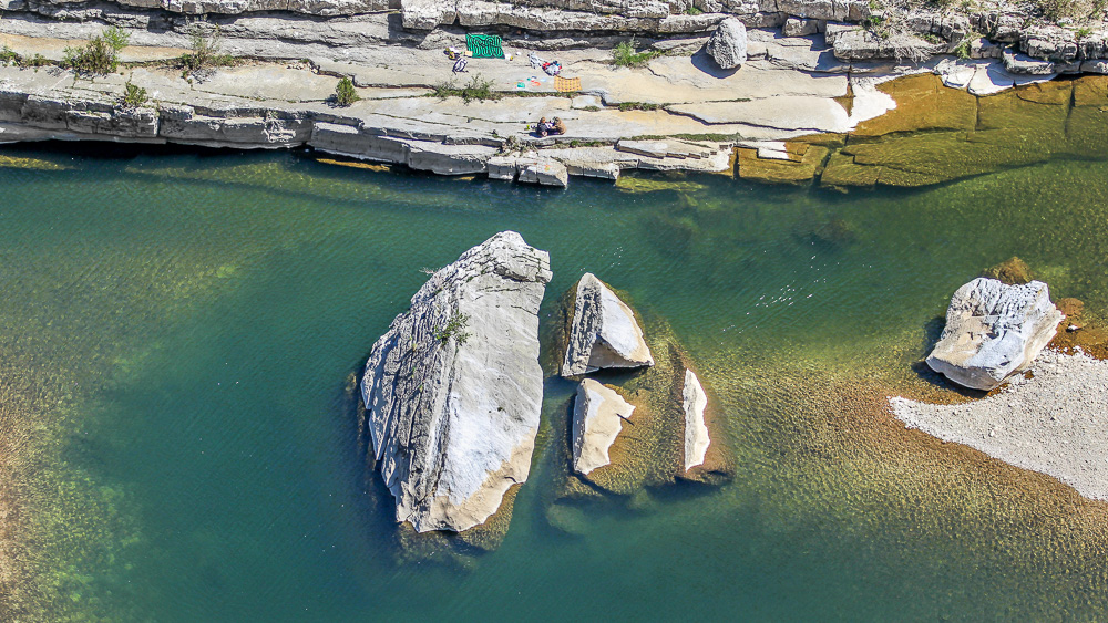 Ardeche - Picknick am Chassezac