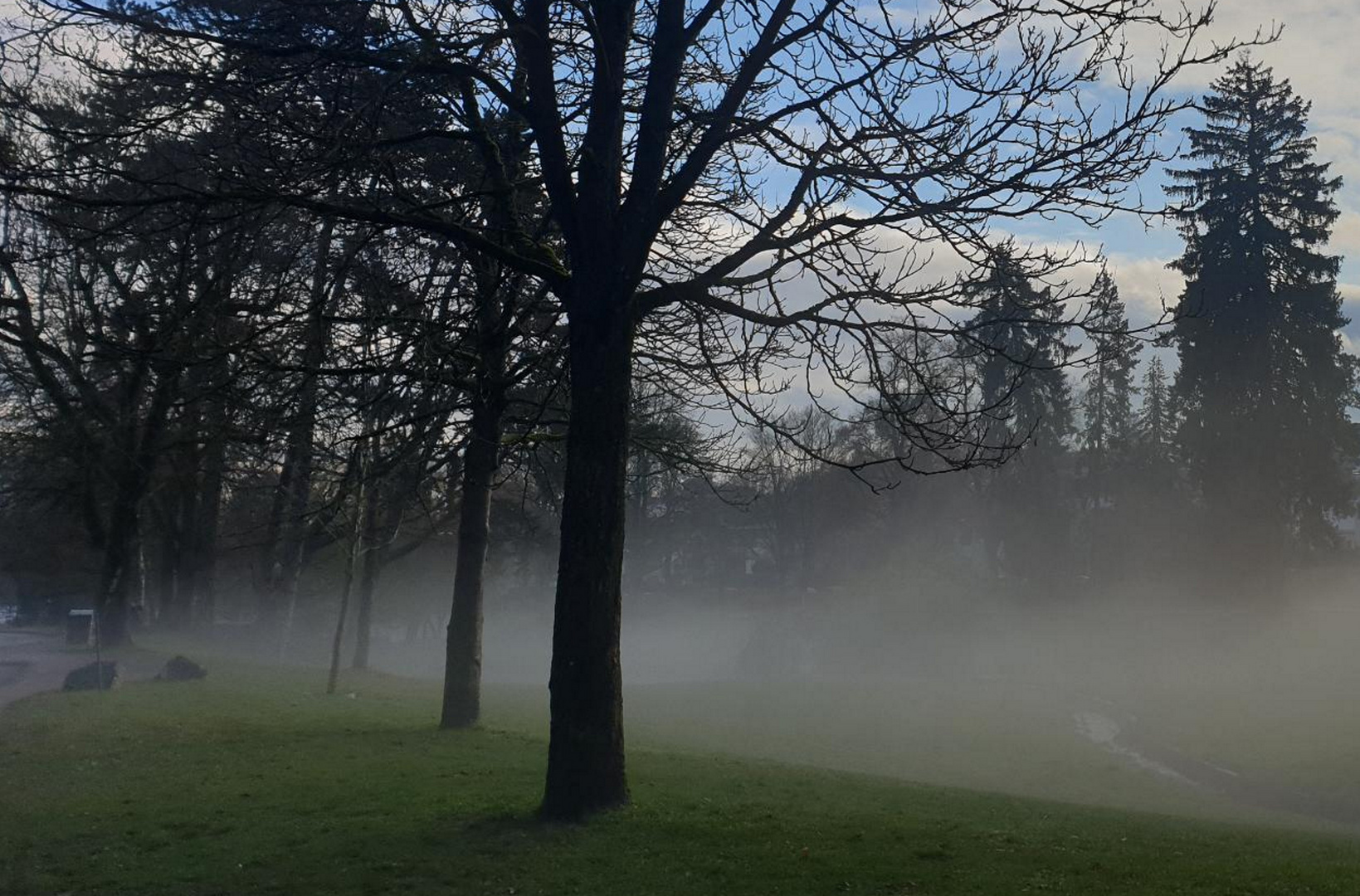 Arend Mayer - Weihnachtsnebel in der Großstadt