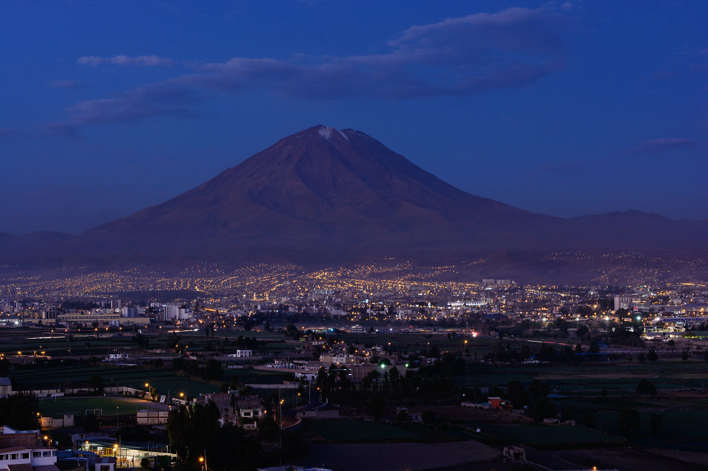 Arequipa zur blauen Stunde