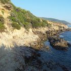 argentario-spiaggia dell'isola rossa e vista sulle cannelle