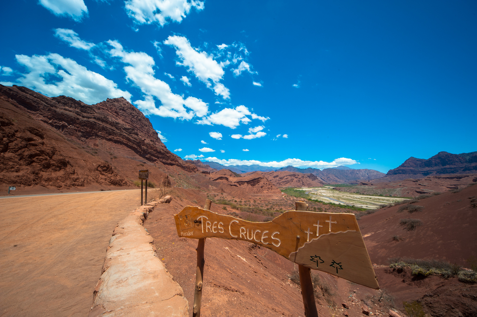 Argentinen, Cafayate: Mirador de Tres Cruces