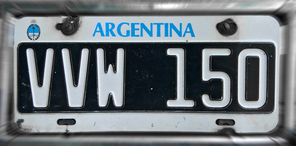 argentinisches Nummernschild