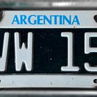 argentinisches Nummernschild