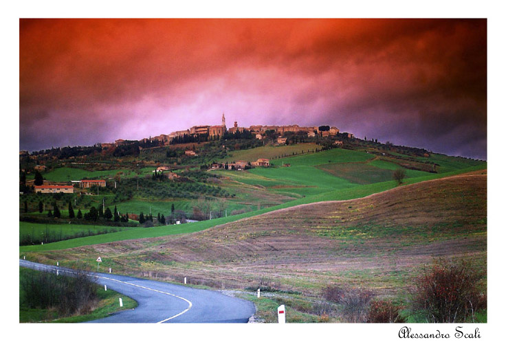 aria di tempesta su Pienza