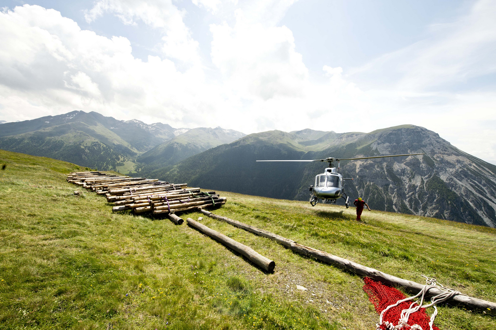 Arial Work in the Alps