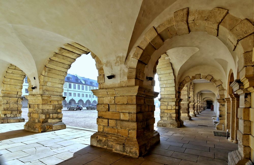 Arkaden des Schlosses Friedenstein in Gotha