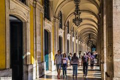 Arkadenbögen an der Praca do Comercio (Terreiro do Paco)