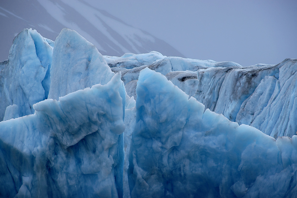 Arktisches Land Spitzbergen / Svalbard - Reisebericht 2008 / 023 (Erlebe das blaue Wunder)