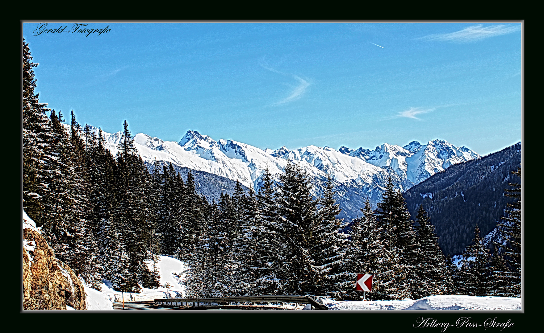 Arlberg Pass Straße Richtung St.Anton