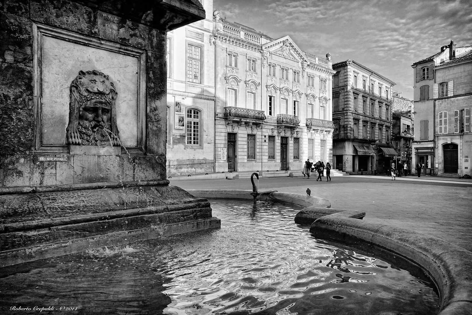 Arles, fontana in Place de Republic